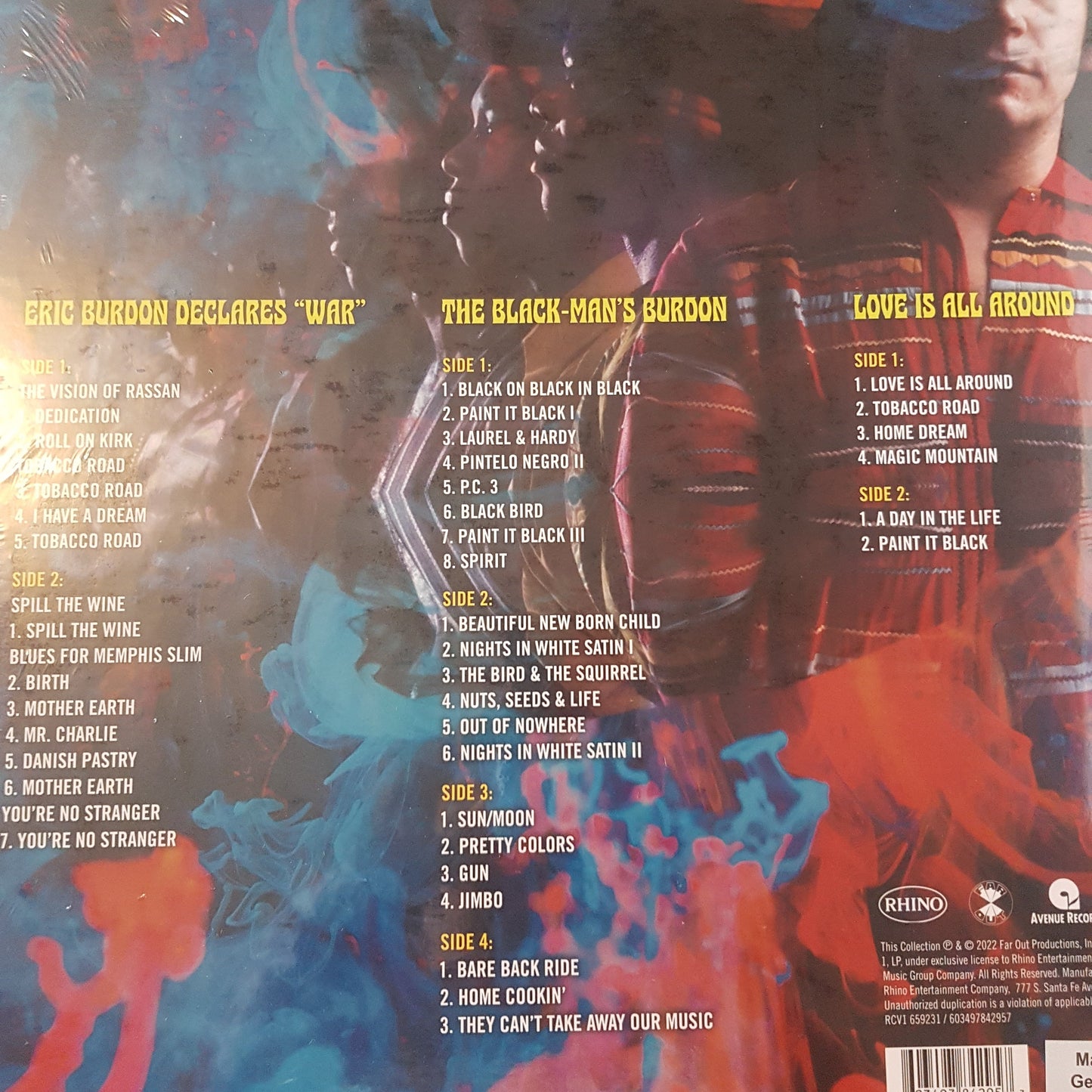 ERIC BURDON AND WAR - THE COMPLETE VINYL COLLECTION (4LP) (COLOURED) VINYL BLACK FRIDAY RSD 2022