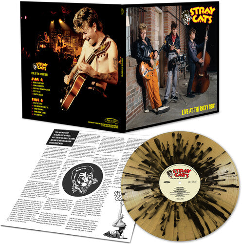 Stray Cats - Live At The Roxy 1981 - Gold/black Splatter