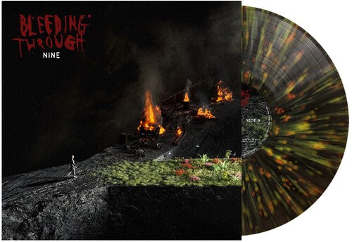 Bleeding Through - Nine [Green Orange & Yellow Splatter]