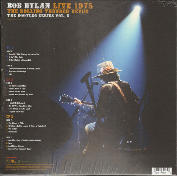 BOB DYLAN - THE ROLLING THUNDER REVUE: LIVE 1975 (3LP) VINYL BOX SET